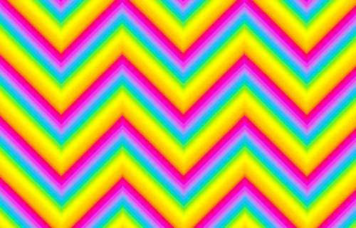 Printed Wafer Paper - Colourful Zig Zags - Click Image to Close